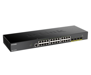 Switch gerenciado inteligente de 28 portas e 10 gigabits