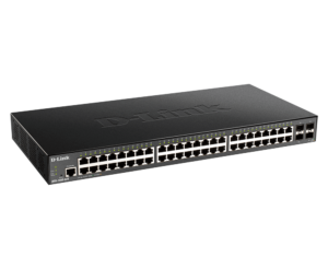 Switch gerenciado inteligente de 52 portas e 10 gigabits