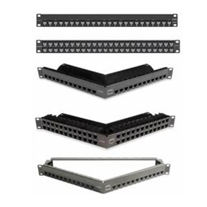 PATCH PANEL 24P. CAT.6A DESCARREGADO BLINDADO